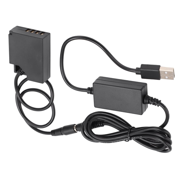 LHCER NP‑W126 Dummy Battery,NP‑W126 Dummy Battery DC Coupler Power Adapter With USB Drive Cable For XT2 XT3 XT20 XH1 XT20 X100F,NP‑W126 Dummy Battery With USB Cable