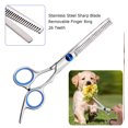 thumbnail image 4 of Dog Grooming Scissors Set with Safety Round Tip, 2 Pack Curved Scissors Thinning Shears for Pet Grooming for Dogs and Cats, 4 of 8