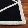 thumbnail image 3 of SAFAVIEH Cambridge Kennedy Geometric Wool Area Rug, Black/Ivory, 4' x 6', 3 of 10