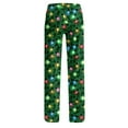 thumbnail image 6 of QATAINLAV Wide Leg Sweatpants Women Christmas Plaid Pajama Pants Casual Elastic Waist Lounge Trousers Loose Fit Comfy Loungewear Multicolor XL, 6 of 8