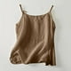 thumbnail image 4 of Vestidos Casuales Para Mujer, Blusas De Mujer De Moda Camisola de mujer con escote en V, hebilla ajustable y tirantes de lino sintético, 4 of 8