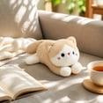 thumbnail image 6 of Siamese Cat Plush Toys Cute Lying Fluffy Kitten Stuffed Animal Soft Sleeping Pillow Long Lasting Plush Material Comfortable Cuddly Companion for Nap Playtime Home Decor Kids and, 6 of 7