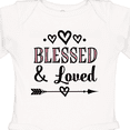 thumbnail image 4 of Inktastic Blessed and Loved Baby Girl Girls Long Sleeve Baby Bodysuit, 4 of 5