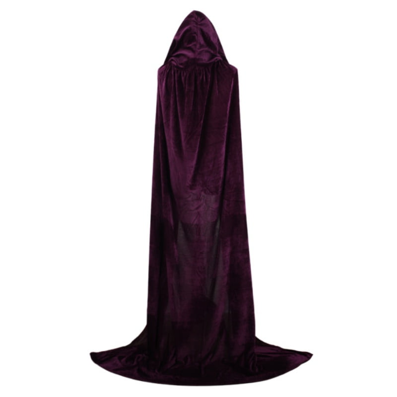Adult Long Hooded Cape Cloak Coat Fancy Dress Grim Reaper Costume Outfit Robe Adult Long Hooded Cape Cloak Coat Fancy Dress Grim Reaper Costume Outfit Robe