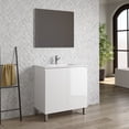 thumbnail image 2 of DAX Sunset Engineered Wood Single Vanity, 32", Glossy White, 2 of 5