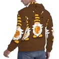 thumbnail image 6 of Balery Gnomes With Honey Pattern Mens Hoodie Kangaroo Pocket Hoodie Pullover Hooded Sweatshirt Ideal for Daily Wear Travel and Home-3X-Large, 6 of 7
