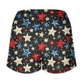 thumbnail image 4 of CFLVAEK Womens 4th of July Shorts Comfy High Waist Drawstring Shorts with Pockets Trendy Stars and Stripes Shorts Summer Vacation Beach Lounge Shorts M, 4 of 4