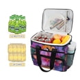 thumbnail image 2 of FORMRS Insulated Cooler Bag 24 Cans Capacity Soft Leakproof Lunch Box with Side Pockets, Large Purple Flowers, 2 of 7
