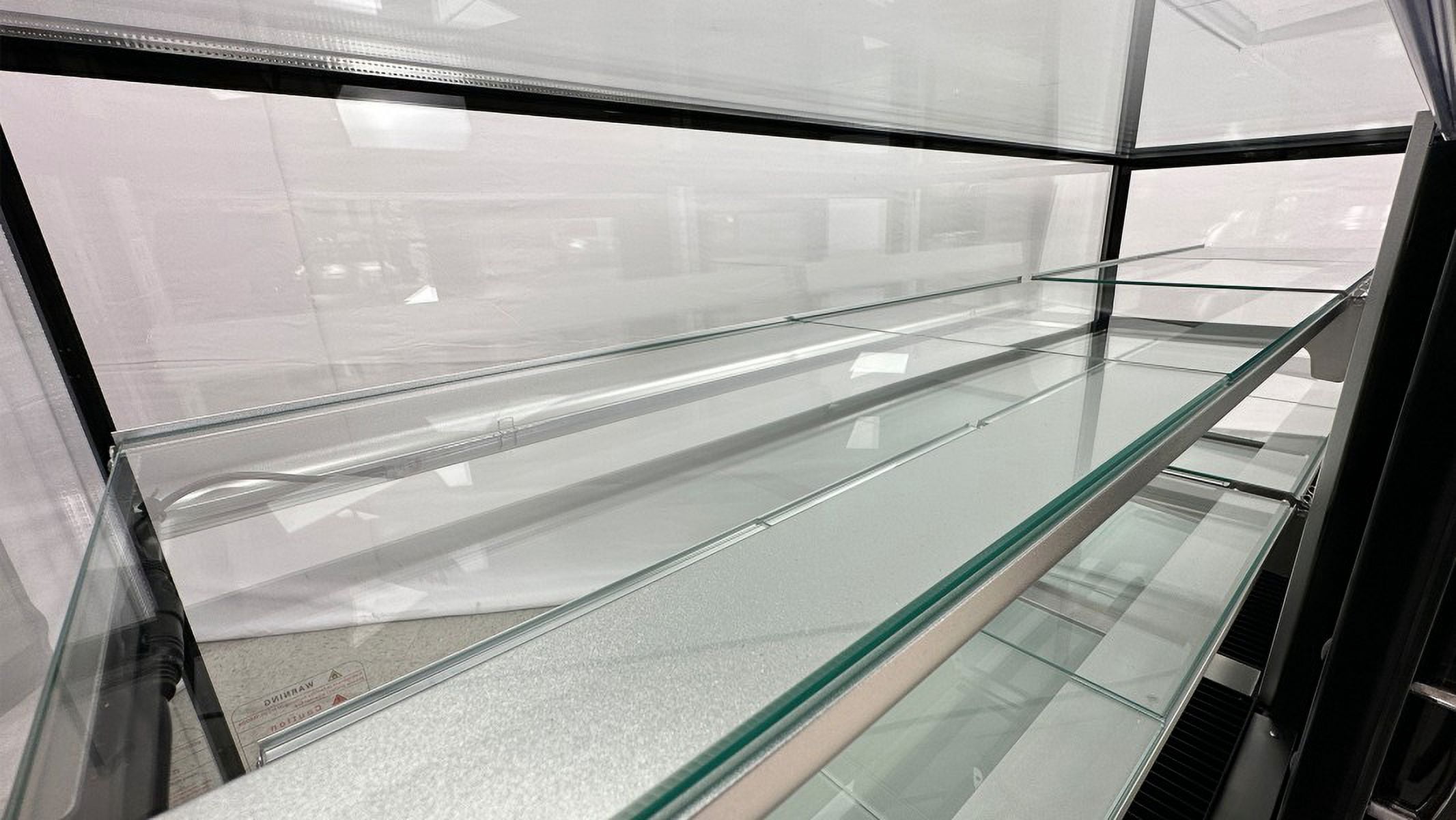 Cooler Depot 72" Refrigerated Cake Showcase Bakery Cooling Display Case, Curved Glass Commercial Bakery Display Refrigerator, LED Lighting, Adjustable Shelves, ETL Certified
