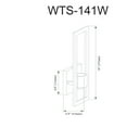 thumbnail image 2 of Dainolite 1 Light Incandescent Wall Sconce, Aged Brass, 2 of 3