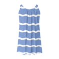 thumbnail image 5 of bnaln Ladies Dresses Womens Summer Beach Sundress Cover Ups Striped Printed Above the Knee Dresses Athletic Casual Short Tank Dress Tshirts Dresses Sleeveless Mini Dress, 5 of 5