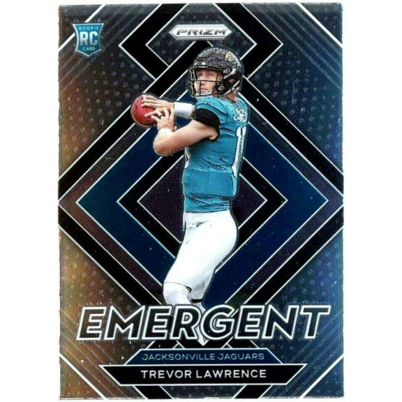 NFL 2021 Prizm Football Trevor Lawrence Rookie Single Sports Card E-1 (Emergent)