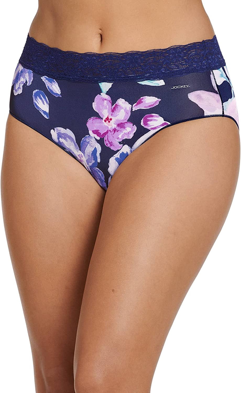 Jockey Women's Underwear No Panty Line Promise Tactel Lace Hip Brief