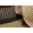 thumbnail image 2 of Colonial Mills 5' x 8' Brown And Blue Oval Handmade Braided Area Throw Rug, 2 of 3