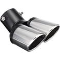 thumbnail image 1 of Exhaust Cover Universal Exhaust Double Muffler Exhaust Cover Stainless Steel Chrome Finish, 1 of 4