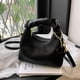 thumbnail image 5 of Bolso Bandolera para Mujer Bolso Hombro Informal Plisado Con Nube Bolsos Mano para Niñas (negro), 5 of 9