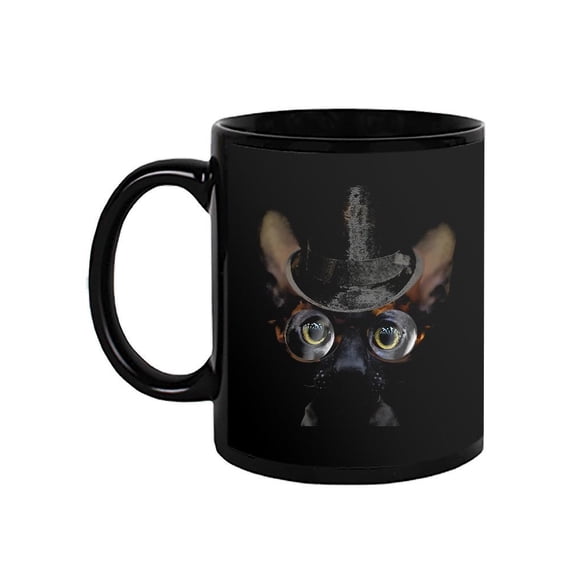 Cat With Hat And Glasses Mug - SPIdeals Designs,