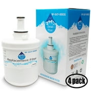 4-Pack Replacement for Samsung RS277ACWP Refrigerator Water Filter - Compatible with Samsung DA29-00003G, Samsung DA29-00003B, Samsung DA29-00003A Fridge Water Filter Cartridge - Denali Pure Brand