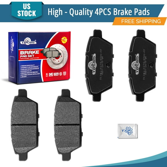 YXPCARS D1161: 4PCS Rear Ceramic Brake Pads Set for Mazda 6 Ford Fusion Lincoln MKZ Zephyr Mercury Milan