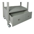 thumbnail image 6 of Linon Sydney Kitchen Cart, Gray, Stainless Steel Top, 4 Drawers, 6 of 18