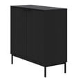 thumbnail image 2 of Nexera Slim 2-Door Storage Cabinet, Black, 2 of 9
