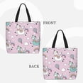 thumbnail image 2 of Pofeuu Llama Unicorn and Rainbow Print Tote Bag for Women,Hobo HandBags with Zipper,Large Capacity Casual Shoulder Handbags with Inner Pockets, 2 of 7