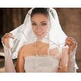 thumbnail image 4 of Velo de novia Velo de novia corto para mujer Despedida de soltera con peine para boda Despedida de soltera, 4 of 5