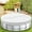 239#Silver, variant on 12FT Circular Above Ground Pool Cover, Low Temperature Resistant Fabric, Windproof Debris Prevention, Ultraviolet Shielding Cloth For Outdoor Pools And Hot Bathtub Insulation