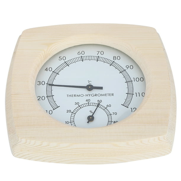 Thermo-hygromètre 2 En 1 En Acier Inoxydable Pour Sauna, Thermomètre Hygromètre, Hygromètre Intérieur, équipement De Mesure De La Température