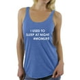 thumbnail image 1 of Awkward Styles Women's I Used To Sleep At Night Graphic Racerback Tank Tops Hashtag Momlife, 1 of 4