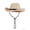 Beige, variant on Gustave Straw Cowboy Hat for Women Men Wide Brim Western Cowgirl Hat Summer Beach Sun Hat with Windproof Chin Strap - Beige