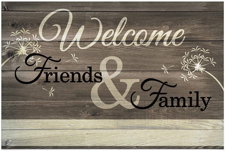 Personalized Planet Doormat - Welcome Friends & Family 2 Sizes to Choose From