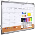 thumbnail image 1 of Pizarra blanca con calendario mensual, borrado en seco, 17 x 13 pulgadas, 1 of 7