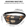 thumbnail image 3 of Fanny Pack Patterned Pumpkins Halloween Pattern Waist Pack Bag,Running Cross Bag,Waterproof Large Fanny Packs for Women Men for Travel Running Hiking Cycling, 3 of 6