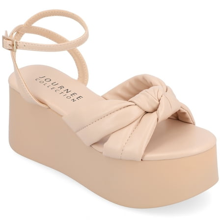 

Journee Collection Womens Lailee Tru Comfort Foam Buckle Platform Sandals