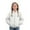 White, variant on Gyexs Girls Zip Up Hoodies 7-16 with Designs Cute Cat Ear Oversize Hoodie Jackets Casual Long Sleeve Hood Sweatshirt Coat (White, 11-12 Years)