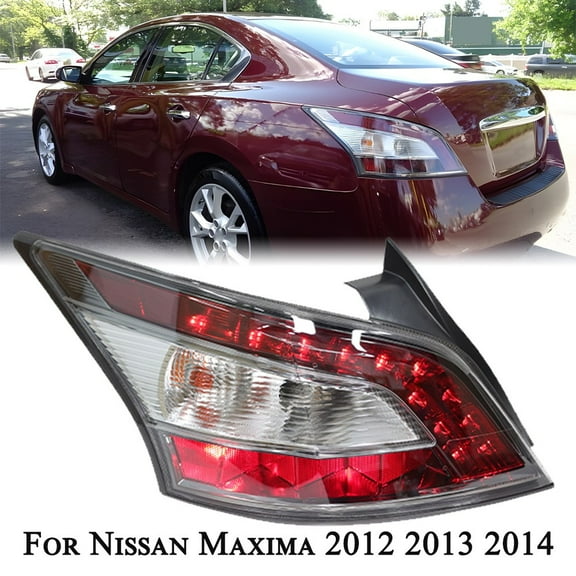 Left Tail Light Assembly W/Bulb For Nissan Maxima 2012 13-2014 Brake Lamp Driver