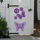 thumbnail image 5 of ¡Gran oferta! Plantillas de flores grandes para valla de jardín, decoración DIY, plantilla Floral reutilizable gigante para pintar en paredes de madera, patrón de valla, 5 of 7