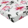 thumbnail image 4 of Ambesonne Hibiscus Fitted Sheet, Spring Asian Flowers Dream, Twin Size, Magenta and Purpleblue, 4 of 5