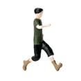 thumbnail image 4 of Mini 1/64 modelos de figuras de personas pintadas a mano, simulación de niño corriendo pequeño para escena DIY, accesorios de fotografía, mesa de, 4 of 8