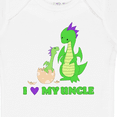 thumbnail image 4 of Inktastic I Love My Uncle Boys or Girls Baby Bodysuit, 4 of 5