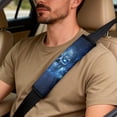 thumbnail image 5 of Xixirimido Car Seat Covers Front Seats Only with Belt Covers Armrest Box Cover 5Pcs Set for SUV Sedan Van Truck PU Leather Seat Protector Automotive Accessories, Skull Starry Sky, 5 of 8