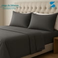 thumbnail image 2 of Juego de Sábanas Premium Nube|Microfibra Extra Suave King Size - Gris Oxford, 2 of 8