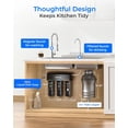 thumbnail image 5 of Restored Waterdrop TSB 8 Layer Under Sink Water Filter, Reduces PFAS, PFOA/PFOS, Fluoride, Chlorine, Bad Taste & Odor, with Dedicated Faucet, Under Sink Water Filtration System (Refurbished), 5 of 9
