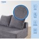 thumbnail image 4 of Sofá Cama Matrimonial Plegable + Cojín Espacio Optimizado Oxford, 4 of 8