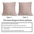 thumbnail image 6 of Vintage Flower Pillow Covers 18x18 Set of 2 Rustic Cute Small Floral Black Brown Old Style Decorative Throw Pillows Outdoor PillowCase Farmhouse Linen Cushion Case Decor for Home Sofa Couch Bed, 6 of 6