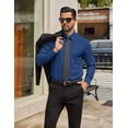 thumbnail image 3 of COOFANDY Mens Long Sleeve Business Shirts Wrinkle Free Dress Shirt Casual Button Down Shirts, 3 of 6