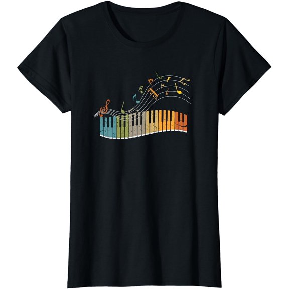 Keyboard Pianist Funny Musician Piano Art Music T-Shirt
