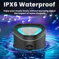 thumbnail image 2 of Bluetooth Speaker Portable, Waterproof Speaker IPX6, Wireless Speaker with Colorful Lights, Bluetooth 5.3, Mircrophone, TWS Pairing, 2 of 8