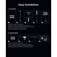 thumbnail image 6 of Yinghao Solar House Numbers Outdoor Waterproof LED Lighted Plaque, 3 Color Modes Ground-Plugged and Wall-Mounted Address Signs for Home, Yard, Garden, 6 of 10